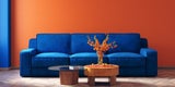 Orange Wandfarbe