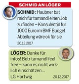 Chat-Alarm um Wöginger: Intervention bei Schmid für Ex-ÖVP-Abgeordnete