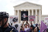 Demo vor dem Supreme Court in Washington D.C.