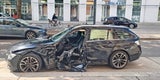 Auto Unfall Straßenrennen
