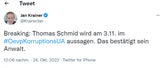 Krainer Tweet