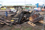 Brand bei besetzter Lobau-Baustelle