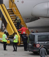 Merkel hob im Billigflieger ab