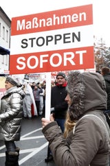 Eine Demonstration gegen die Corona-Maßnahmen