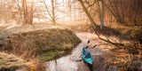 Kajaksport in der Region Krajna in Nordwest-Polen 