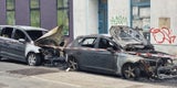 Anschlag auf Polizei-Autos: War es die Schlepper-Mafia?