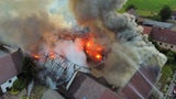14 Feuerwehren bei Bauernhof-Brand im Einsatz