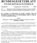 Die Verordnung ist da: Ab Montag gilt 2G