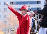 Jane Fonda bei einer der "Fire Drill Fridays" Demonstrationen