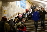 Hunderte Kinder verbrachten Kriegsnacht in Kiewer U-Bahn