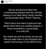 Depeche-Mode-Keyboarder Andy Fletcher ist tot