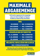Handelsriese Metro rationiert Speiseöl, Mehl und Müllsäcke