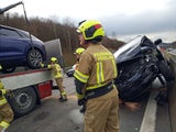 Weihnachtshorror auf A1: Serienunfälle mit 26 Fahrzeugen