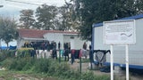 Flüchtlingskolonnen am Weg nach Österreich