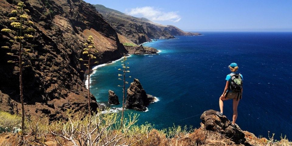 La Palma punktet mit einer reichen Naturlandschaft.