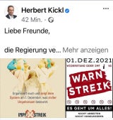 Kickl ruft zum Warnstreik auf: "Enormer Widerstand"