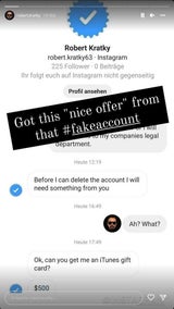 Kratky: Ärger über Fake-Profile