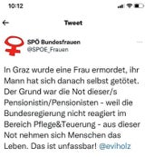 SPÖ Frauen Selbstmord Tweet