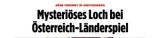 Happel-Loch: Ganze Welt lacht über uns