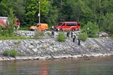 Arbeiter bei Kraftwerk von Sog ins Wasser gezogen