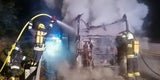 Lkw geriet auf der A21 in Vollbrand