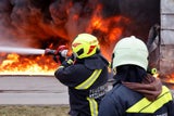 Lagerhallen-Brand im Bezirk Tulln