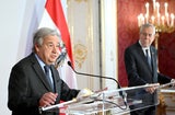 Guterres bei Van der Bellen: ''Sinnloser Krieg muss aufhören''