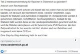 Netz dreht wegen Rauchverbot in zwei Wochen durch