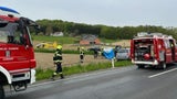 Crash bei Oldtimer Rennen