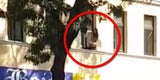 Polizei rettete nackte Frau von Fenster