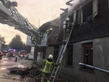 Feuer-Inferno: Einfamilienhaus komplett niedergebrannt
