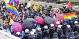 Soli-Demo bei Drag-Queen-Lesung