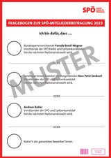 SPÖ-Stimmzettel