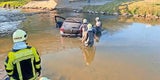 Zurndorf Auto beim Entenfüttern in Fluss versenkt