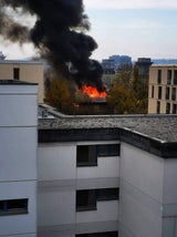 Großbrand über ganz Wien zu sehen