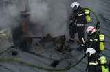 Dachbrand in Wien