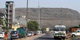 Berg von Ghazipur Mülldeponie Neu-Dehli
