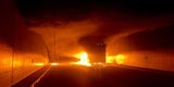 Die Bilder vom Feuer-Inferno auf der S1