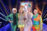 Heidi Klum mit der GNTM Jury und Finalistin 2022.