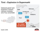 Explosion in Supermarkt: Frau unter den Trümmern begraben