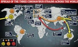 Drei Mutationen: So breitet sich das Coronavirus auf der Welt aus
