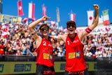 Hammarberg/Berger jubelten vergangenen Sommer in Baden noch über U22-EM-Bronze&nbsp;