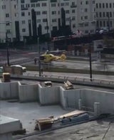 Hubschrauber-Rettungseinsatz am Karlsplatz