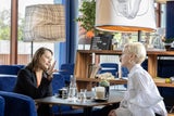 Luisa Ziaja im Talk mit Daniela Schimke in der Lucy Bar im Belvedere 21.