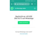 WhatsApp an fremden Kontakt schicken