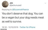 Hund vegan ernährt: Mega-Shitstorm gegen Extinction-Rebellion