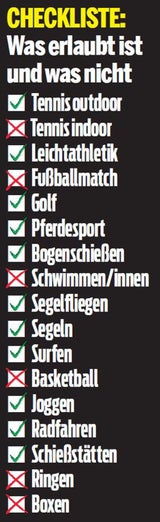 Lockerung beim Sport: Was jetzt erlaubt ist und was nicht