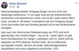 Kultusgemeinde fordert Hofer-Rücktritt