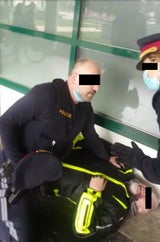 Festnahme bei Covid-Einsatz