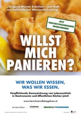 Wissen, was wir essen - Tierschutz-CH - Kampagnen - Sujet Schnitzel